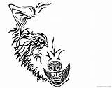 Wolf Angry Face Draw Printable Coloring4free Coloring Pages Tattoo Tribal Cliparts Stingray Clipart Library Deviantart Related Posts sketch template