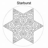 Starburst sketch template