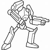 Coloring Pages Robot Fighting Star Getcolorings Robots Wars Color sketch template