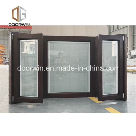 aluminum clad wood casement window built  blinds integral shutter tilt  turn window