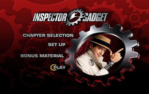 inspector gadget  dvd  menus