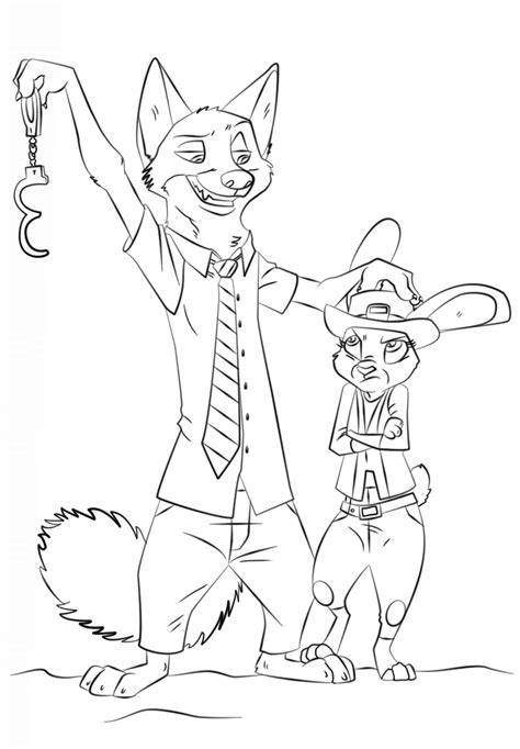 kids   zootopia printables coloring pages