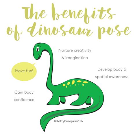 dinosaur pose children inspired  yoga pose   week