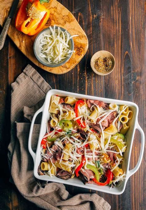 philly cheesesteak pasta for two dinners for two