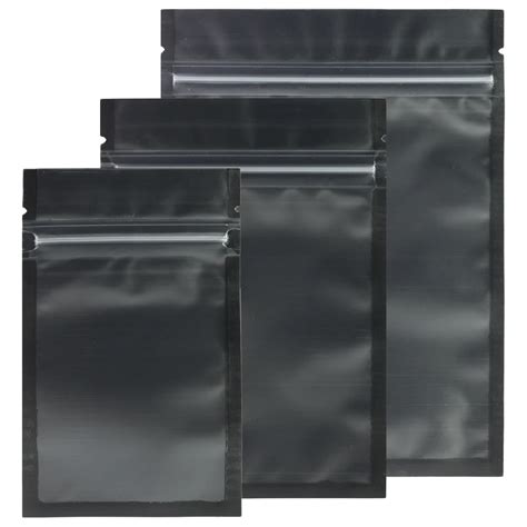 assorted sizes matte clearblackblack zip lock bags pcs pe plastic