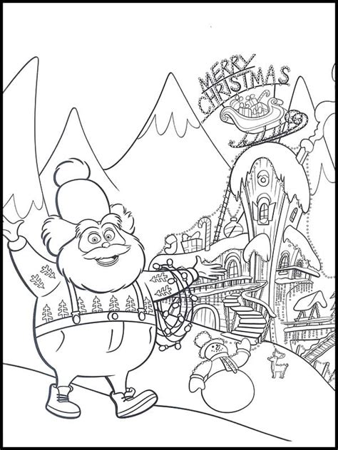 grinch coloring pages  printable coloring pages