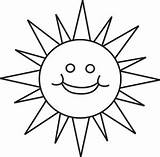Outline Sunshine Sun Clipart Clip Cliparts Library sketch template