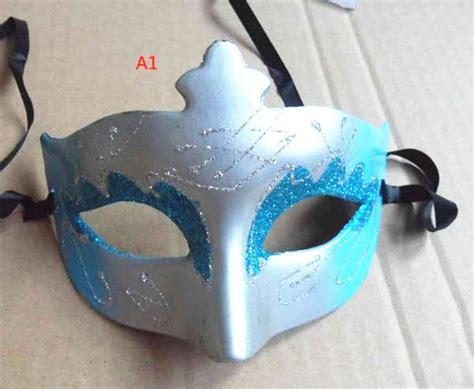 many colors metal plastic face mask party decoration