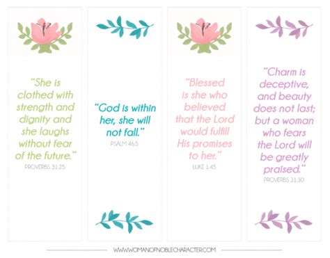 beautiful bible verse bookmarks   gift   woman  noble character