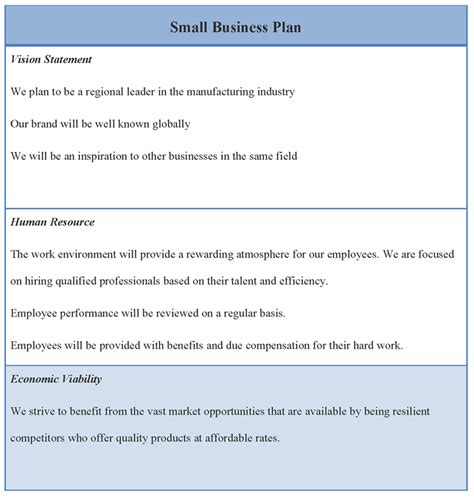 small business plan template images small business plan outline