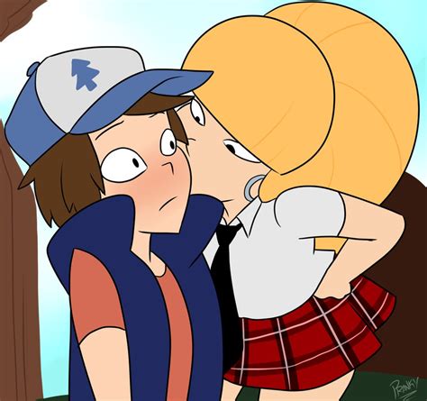 Dipper And Pacifica The Kiss Hello By Kairithevaleyard On