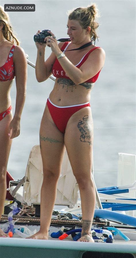 olivia buckland and alex bowen spotted during a filming session onboard