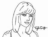 Swift Taylor Coloring Pages Celebrity Color Printable Getcolorings Elegant Getdrawings Colorings Print sketch template