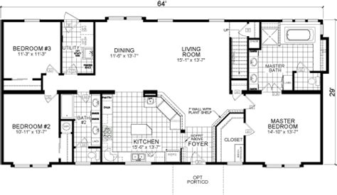 awesome  oak mobile home floor plans  home plans design