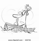 Boat Drifting Man Clipart Clip Royalty Toonaday Outline Illustration Cartoon Rf 2021 Ron Leishman Clipground sketch template