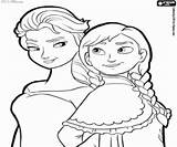Hermanas Reino Hielo Princesas Colorirgratis sketch template