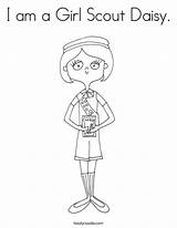 Coloring Girl Scout Daisy Am Print Ll sketch template