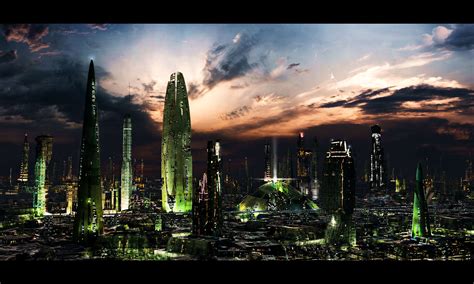 futuristic city  test  rich  deviantart