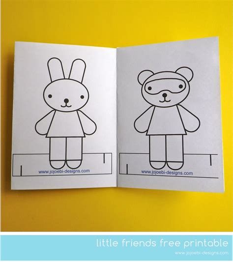 adorable  printable  colouring sheet printable minibook