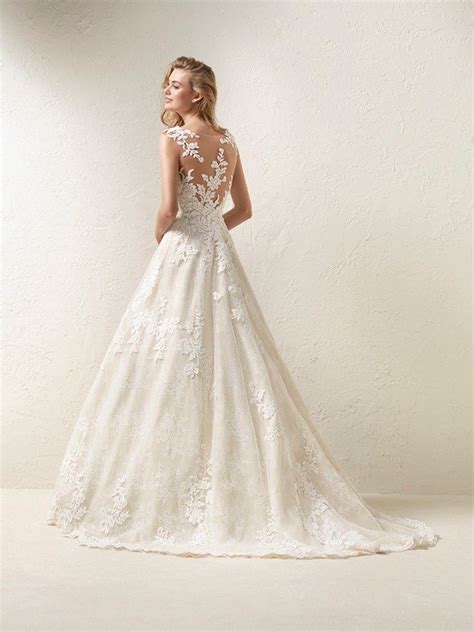 pronovias dracme brilliant bridal bridal dresses wedding gowns lace sheath wedding dress