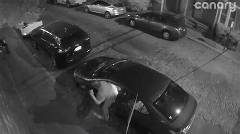 moment drunk man gets into the wrong car and can t work out why his