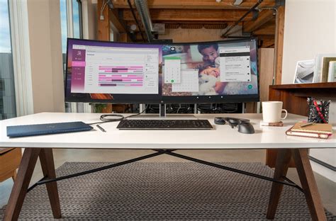 Hp S New Ultrawide Monitor Can Show Two Device S Screens