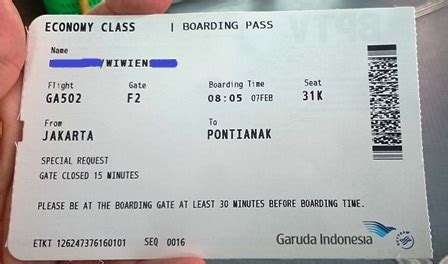 boarding pass garuda airlines