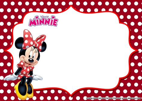 printable adorable minnie mouse baby shower invitation
