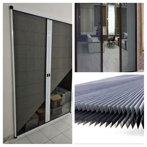 inscect protection pleated fly screen door window  indore inscect protection pleated fly