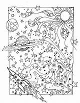 Galaxy sketch template