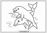 Delfines Jugando Rincondibujos Rincon Navegación Entradas sketch template