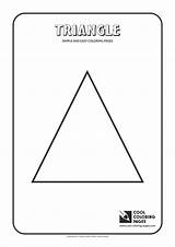 Coloring Pages Triangle Simple Easy Cool Print sketch template
