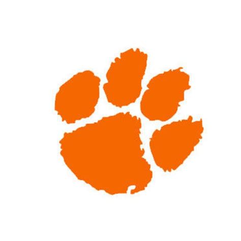 Clemson University Paw Vinyl Decal Choose From Many Different