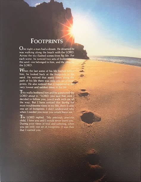 printable footprints   sand poem text