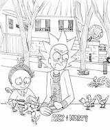 Morty sketch template