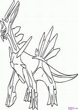 Coloring Dialga Pokemon Dragon Draw Comments Library Clipart sketch template