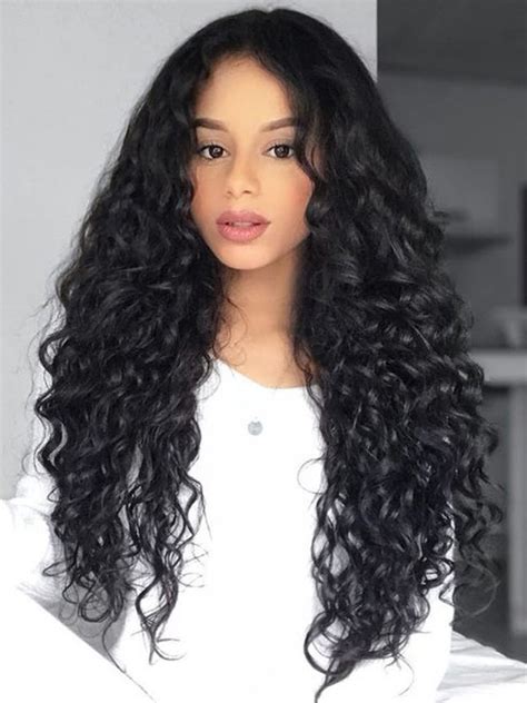 black full lace long curly  human hair wigs  design  human hair wigs  rated