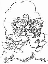 Raggedy Coloring4free Brum Janet Coloringpages sketch template