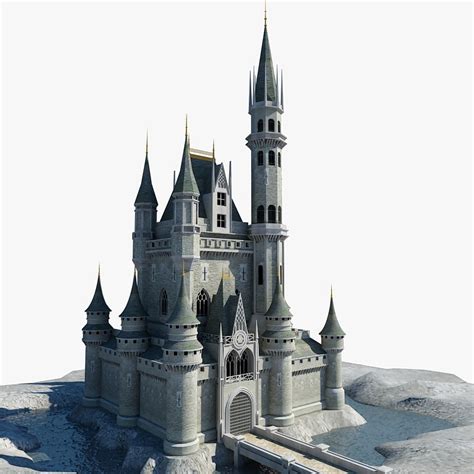 castle building architecture  model