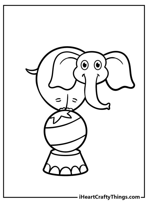 carnival animal coloring pages