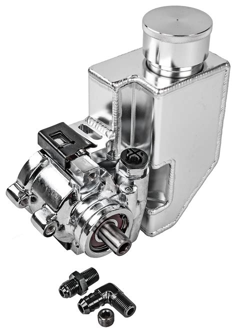 jegs  type ii power steering pump reservoir gm chrome plated fabricated aluminum