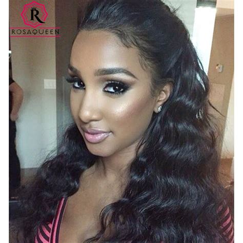Pre Plucked 360 Lace Frontal Closure Brazilian Body Wave Wavy Hair Full
