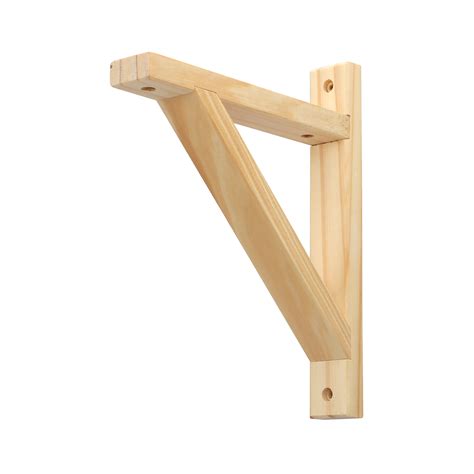 hyper tough      natural finish wood shelf bracket model