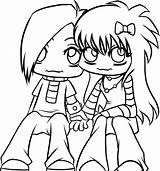 Emo Coloring Pages Kids Printable sketch template