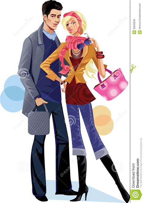 fashion woman and men royalty free stock image image 30940246