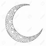 Moon Ramadan Half Vector Crescent Coloring Kareem Printable Getcolorings Color Print Quality Pages Royalty sketch template