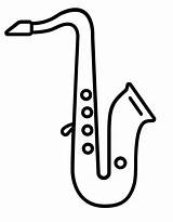 Saxophone Saxofon Tocando Saxofón Onlinecoloringpages sketch template