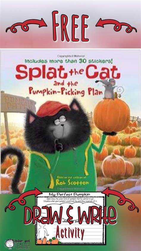 visualizing draw  write activity   book splat  cat   pumpkin