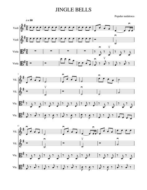 jingle bells sheet   violin viola      midi musescorecom