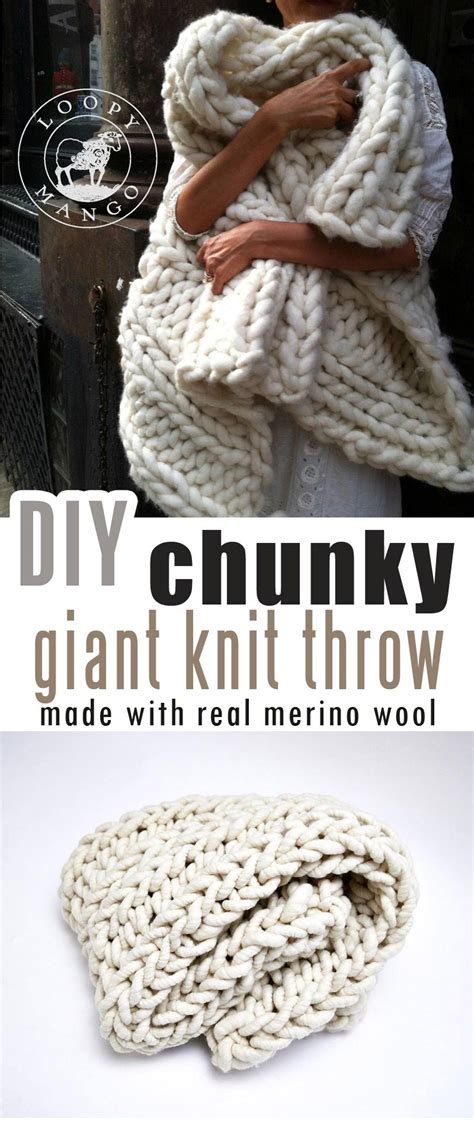 How To Make Diy Chunky Knit Blanket Arm Knit Or Finger Knit Craft Mart